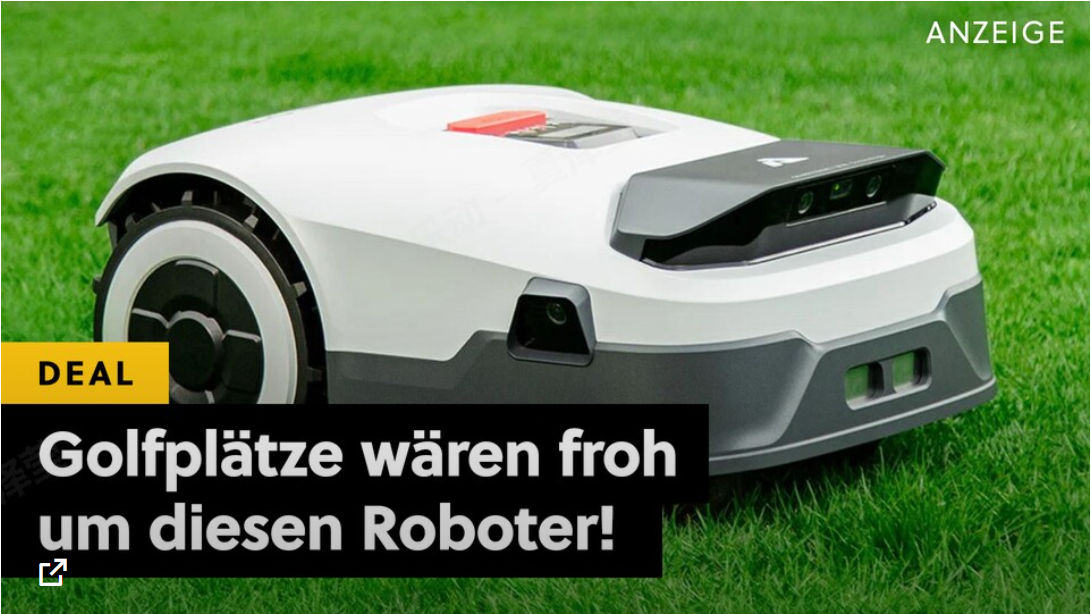 This robotic lawnmower has more grip and four-wheel drive than some cars - even English gardens are envious of this gem!