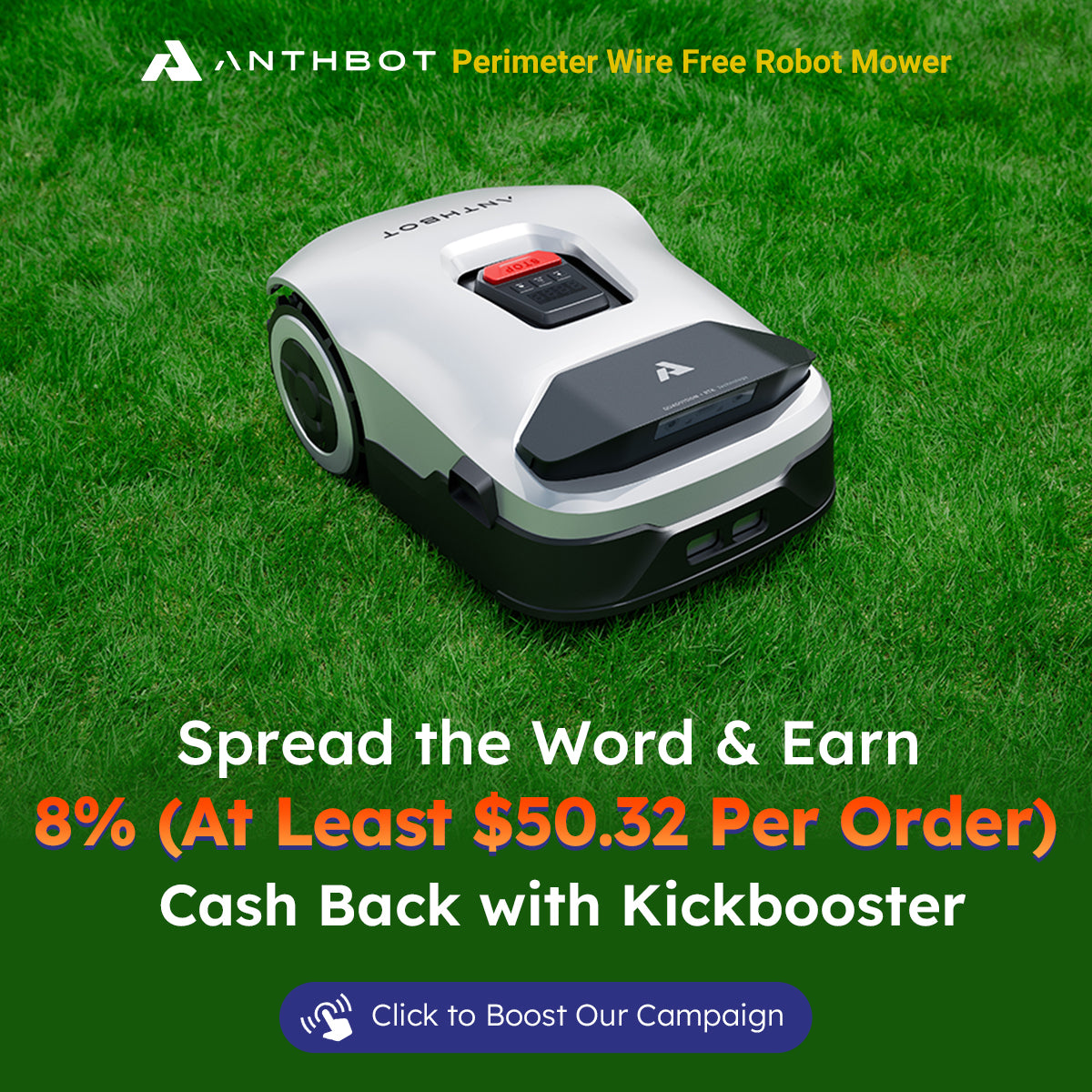 Earn 8% Cashback on Kickbooster