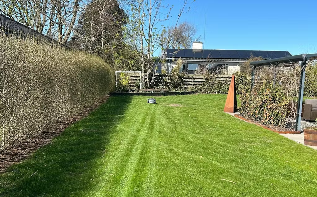 Clean Sheet Season robot mower scene