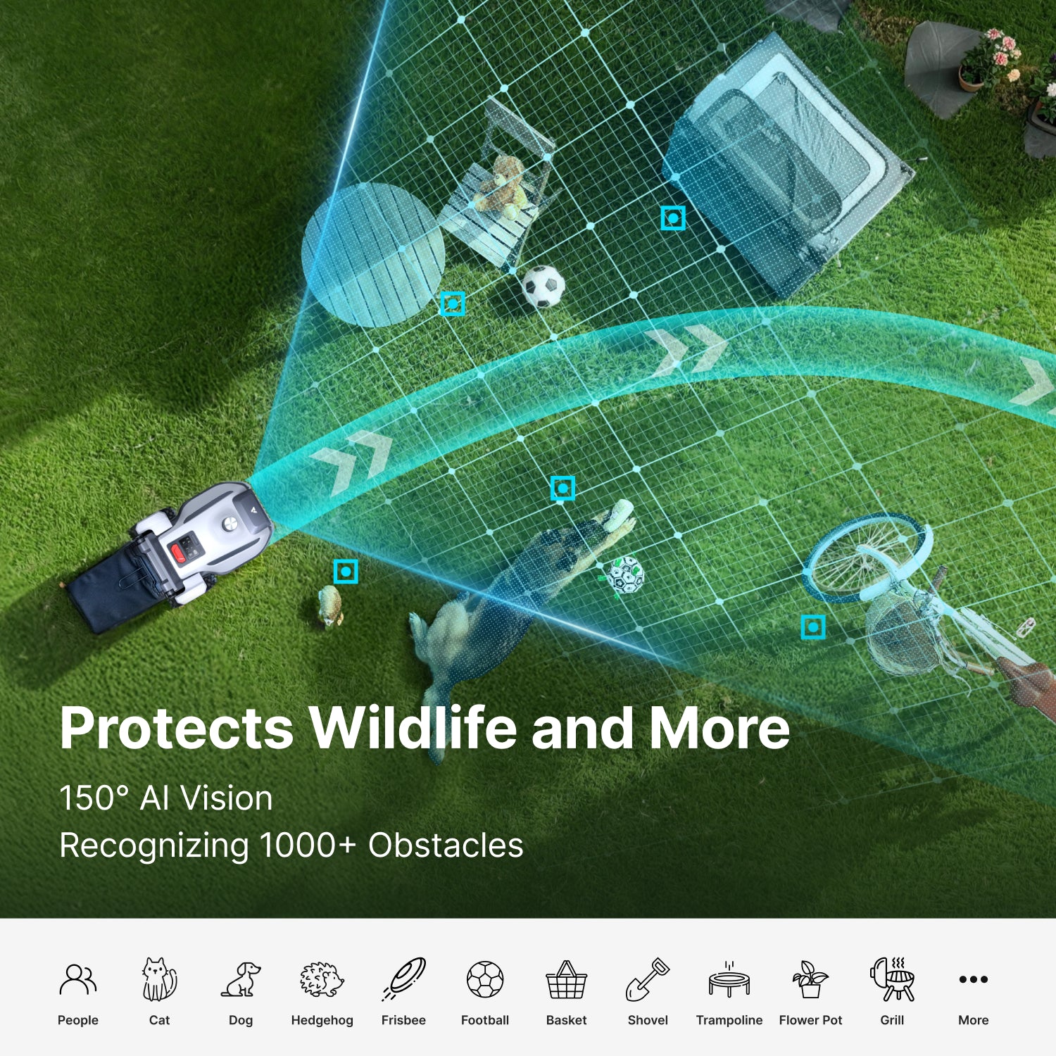 Multi-yard coverage for the ANTHBOT ANTHBOT N8 LiDAR robot mower with dual RTKs and NetRTK setup,scene